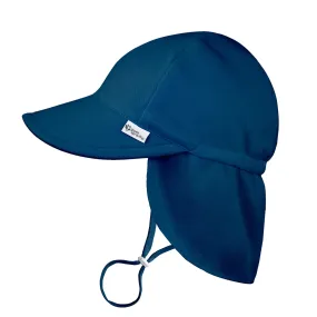 Upf 50  Breathable Eco Flap Hat in Navy