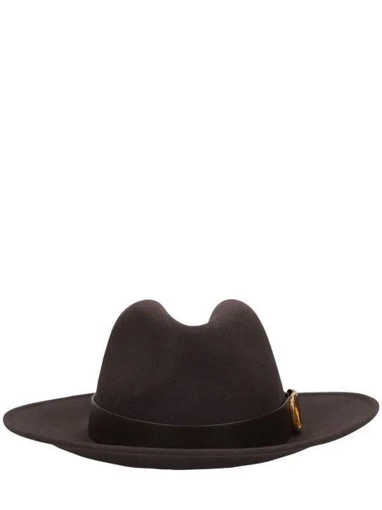 Valentino Garavani   V Logo Signature fedora hat 