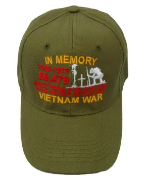 Veteran Vietnam Brothers & Sisters In Memory Cap - Olive Green