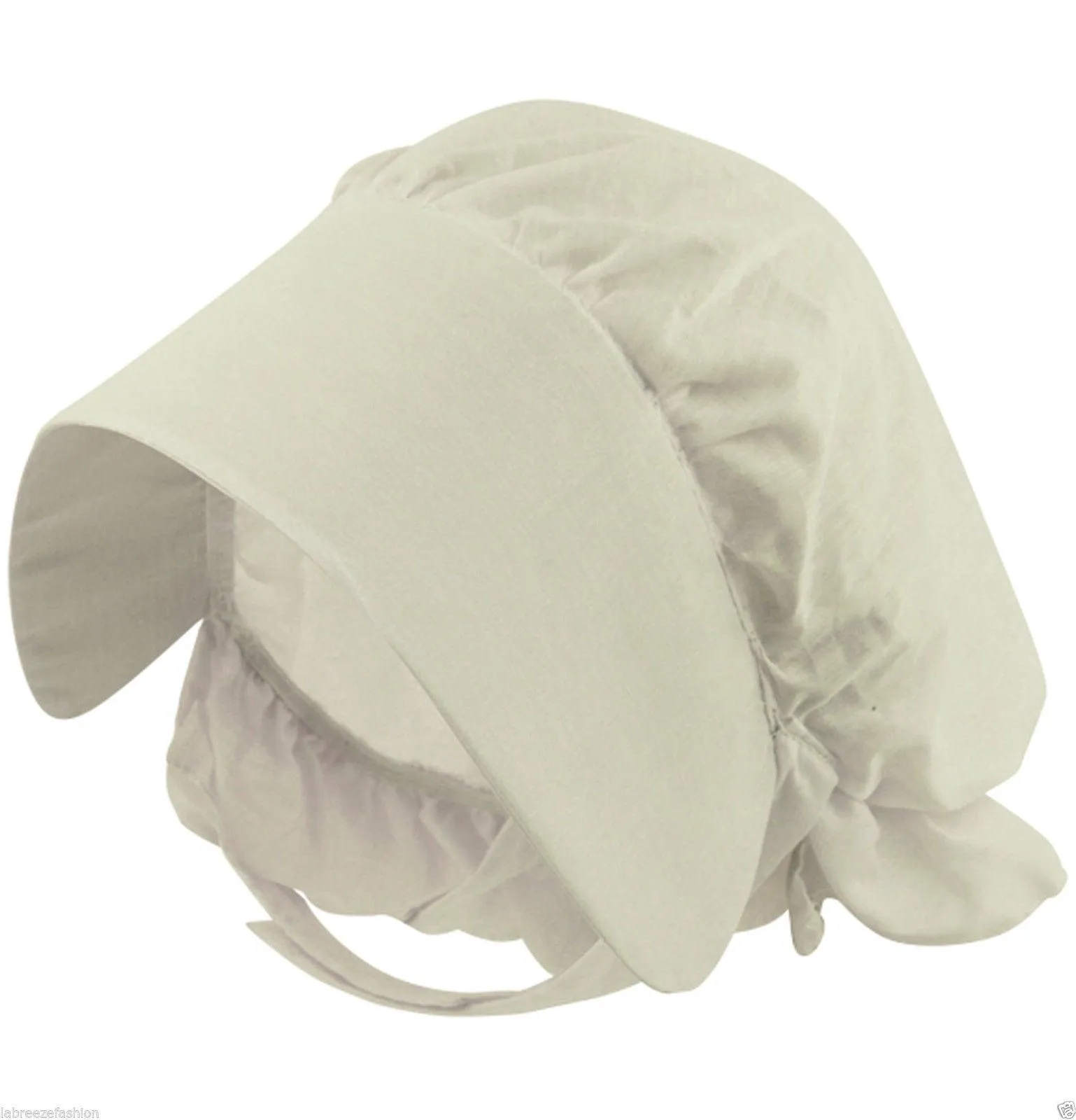 Victorian Bonnet Hat White Girls Cap Book Week Fancy Dress Party Hat