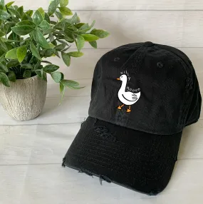 Vintage Silly Goose Printed Hat, Personalized Vintage Silly Goose Printed Cap, Funny Hat, Animal Lover Silly Goose gift Hat, Add your name