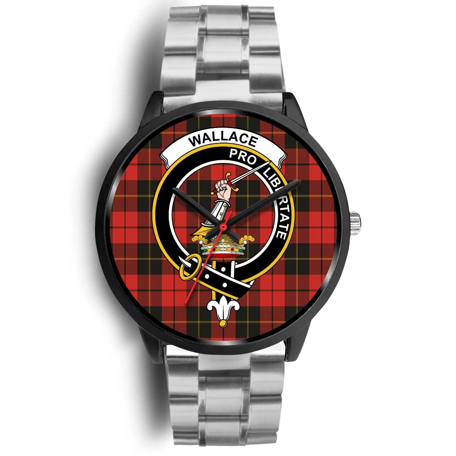 Wallace Weathered Clan Badge Tartan Black Watch