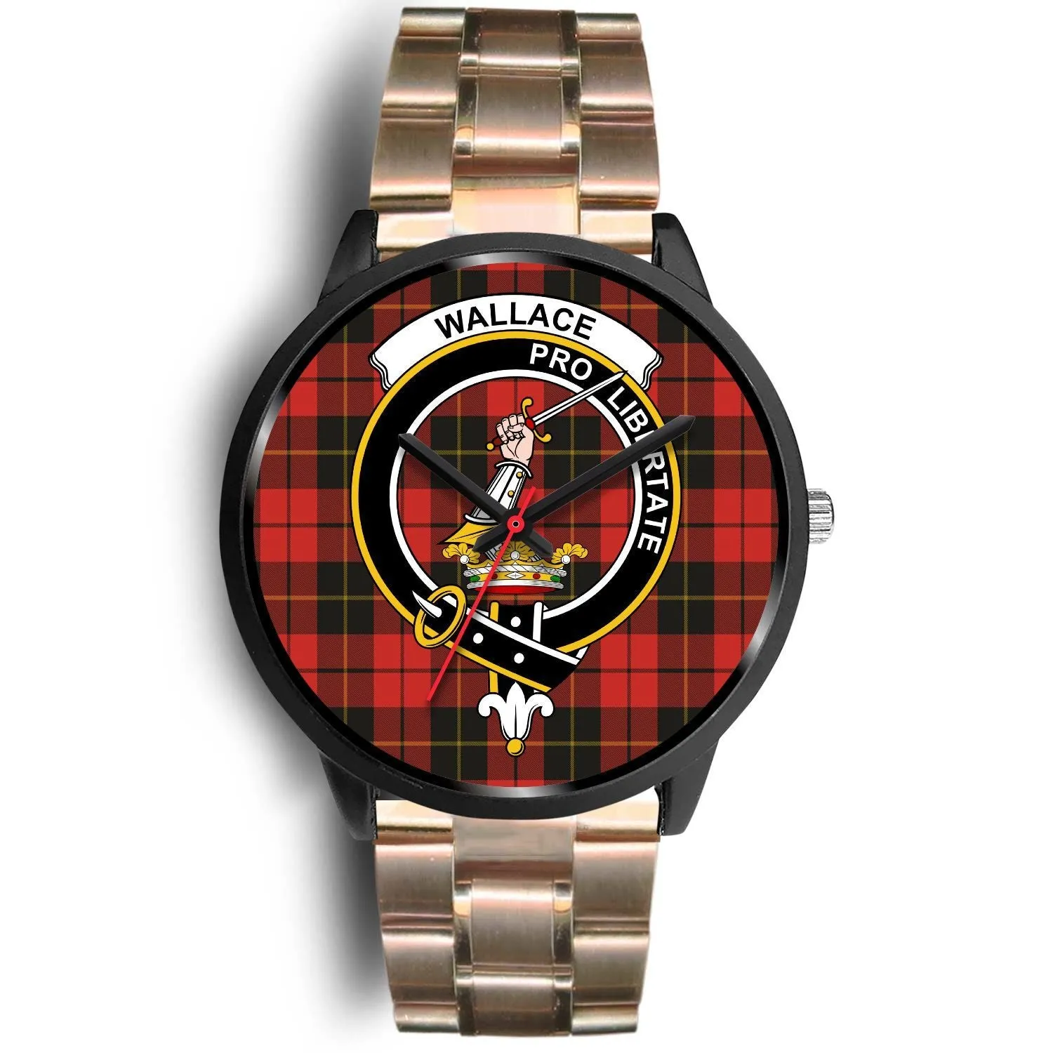 Wallace Weathered Clan Badge Tartan Black Watch