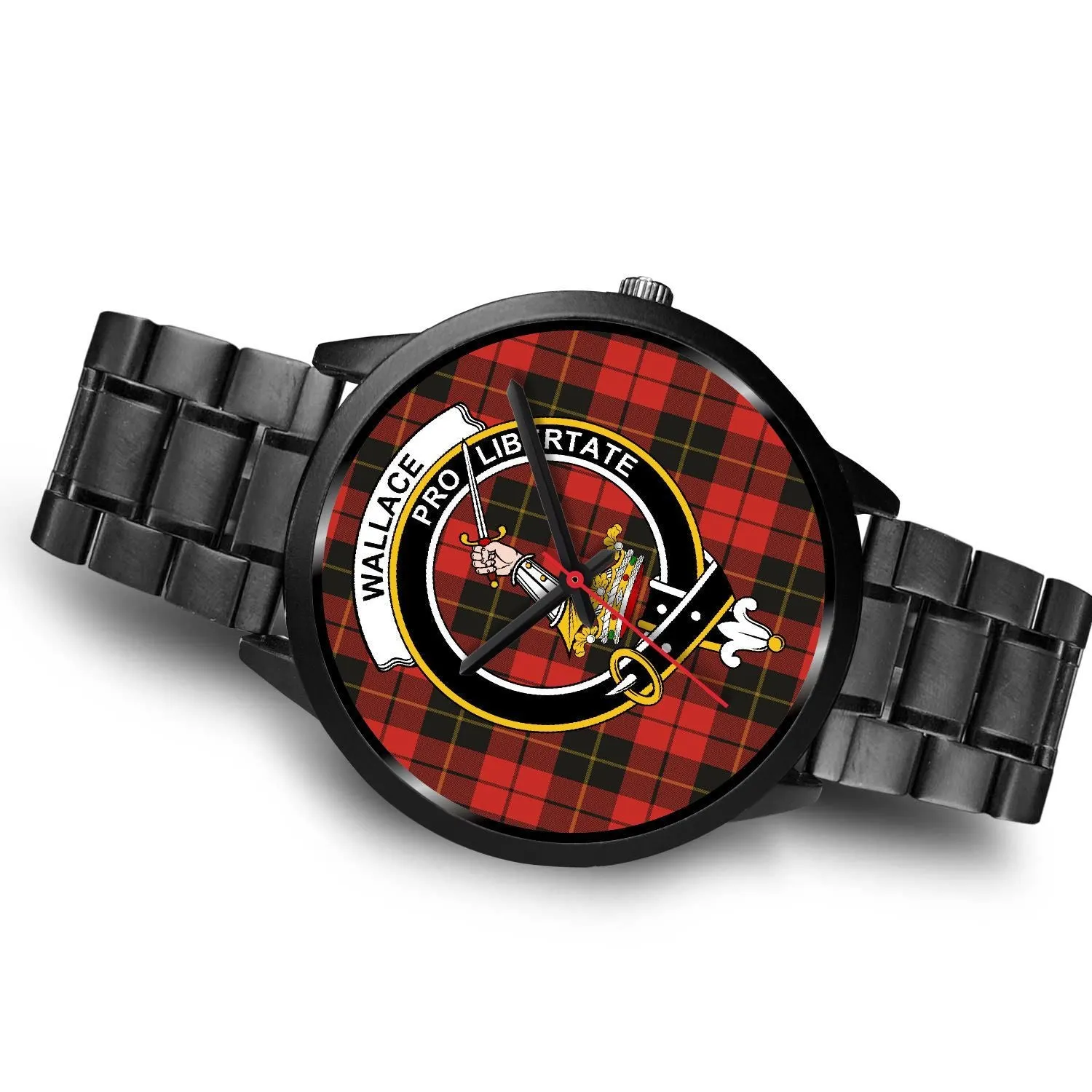 Wallace Weathered Clan Badge Tartan Black Watch