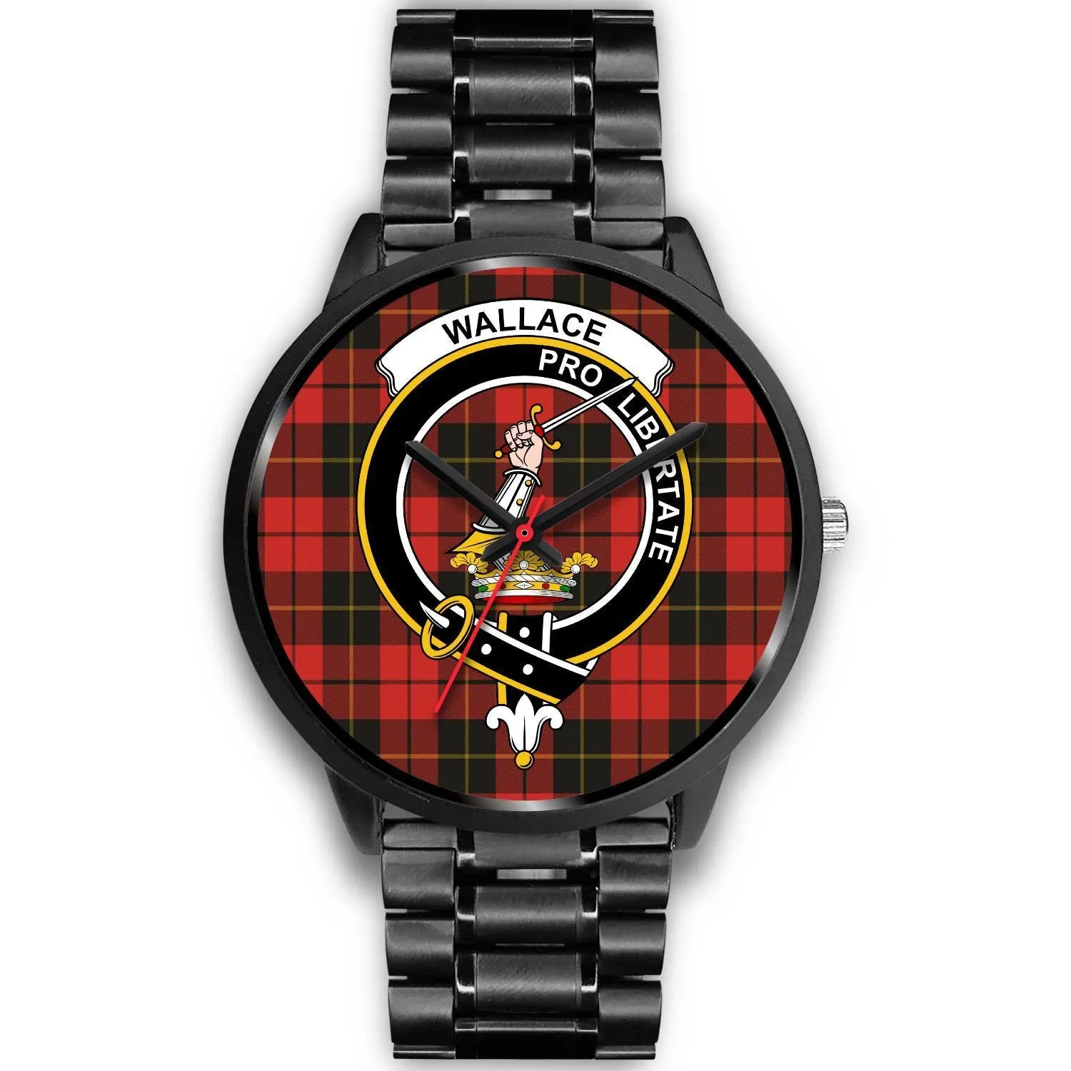 Wallace Weathered Clan Badge Tartan Black Watch