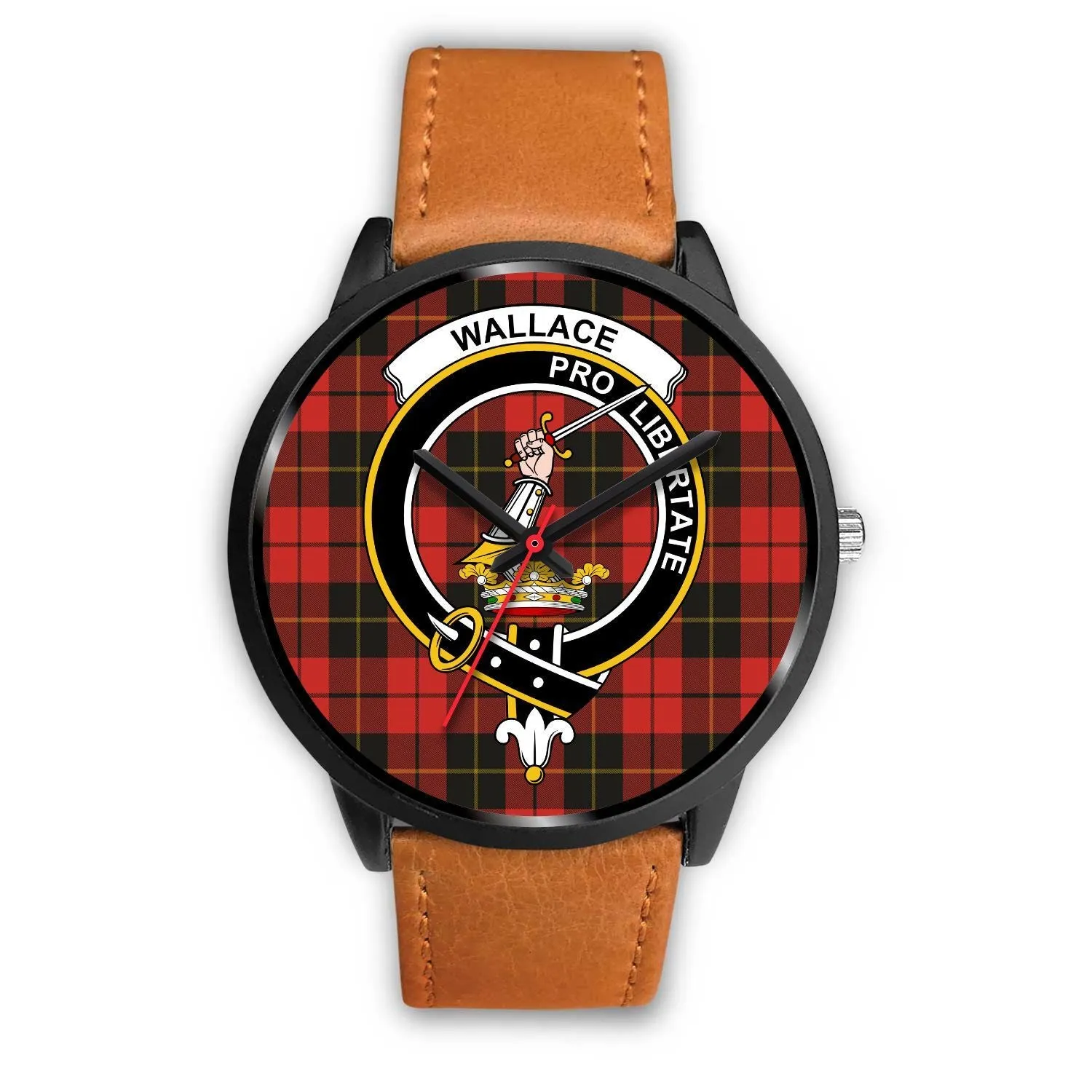 Wallace Weathered Clan Badge Tartan Black Watch