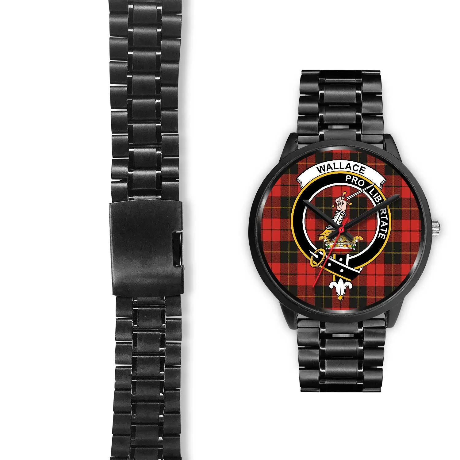 Wallace Weathered Clan Badge Tartan Black Watch