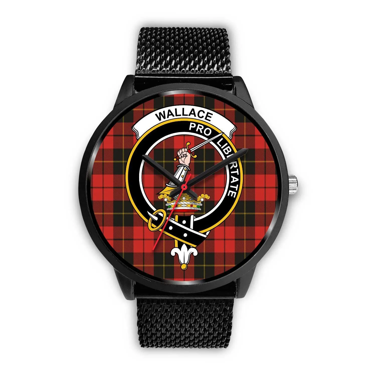 Wallace Weathered Clan Badge Tartan Black Watch