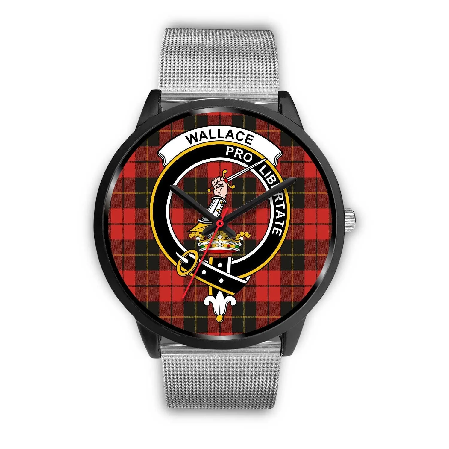 Wallace Weathered Clan Badge Tartan Black Watch