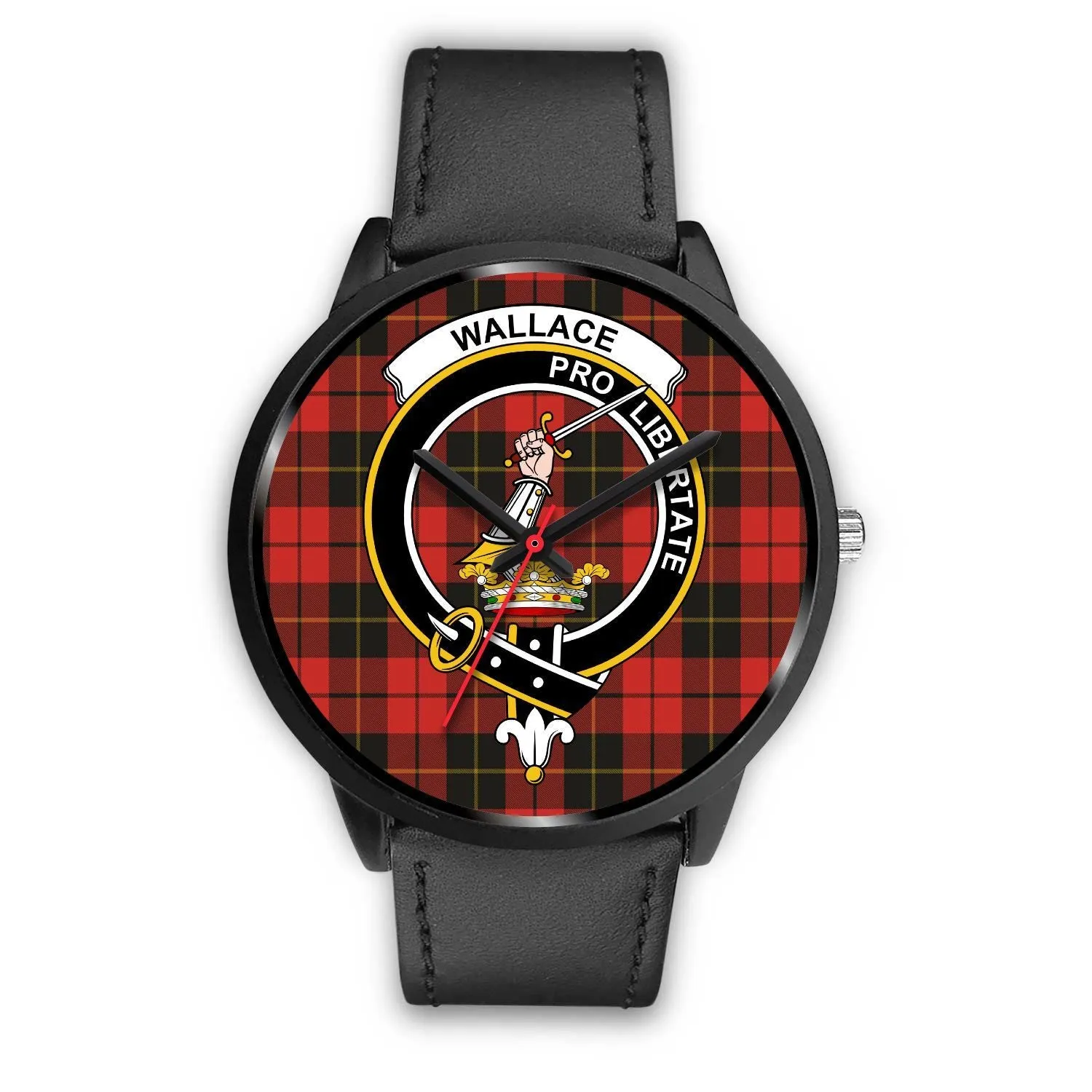 Wallace Weathered Clan Badge Tartan Black Watch