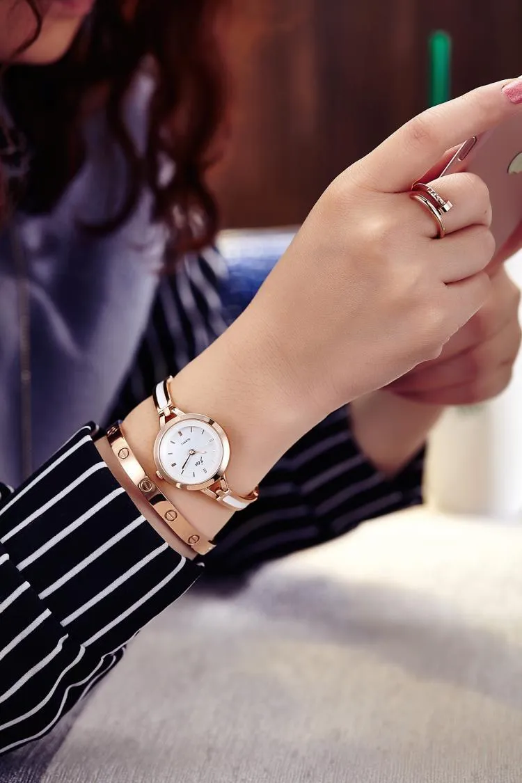 Watch Women's Fashion Life Waterproof Women's Watch Student Fashion Watch Bracelet Bangle Watch