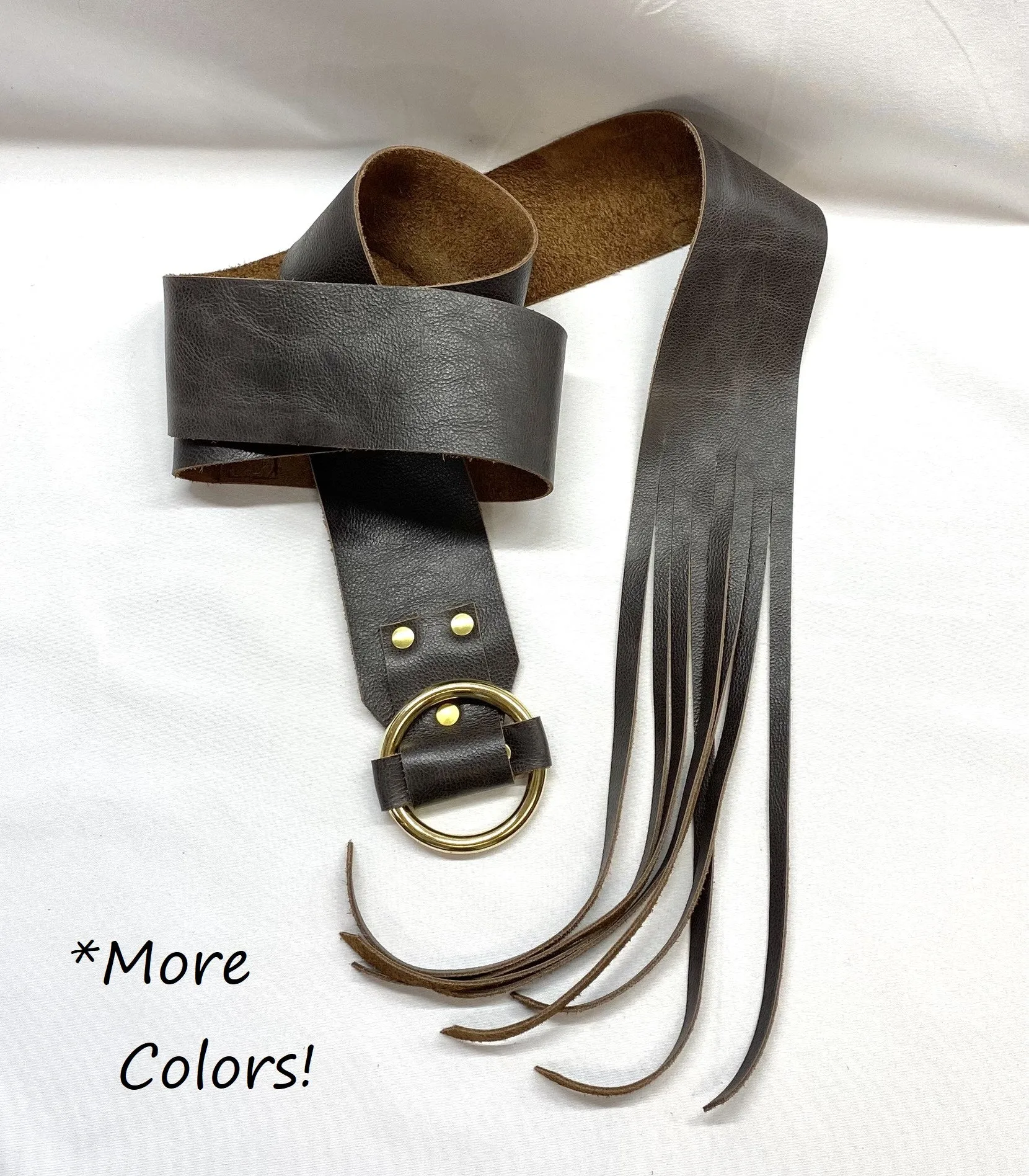 Wide Tassel Belt