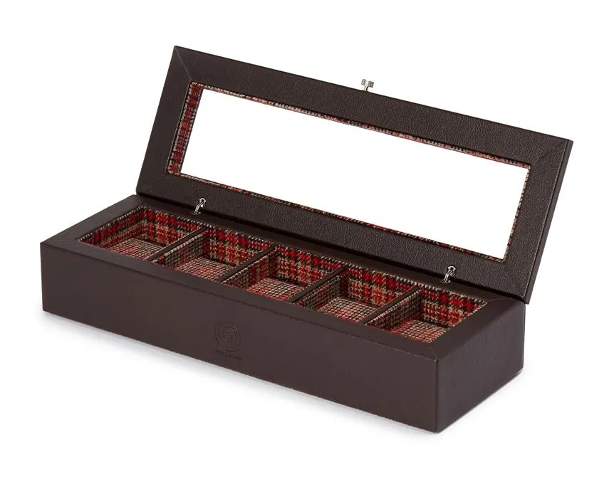 WM BROWN 5 Piece Watch Box