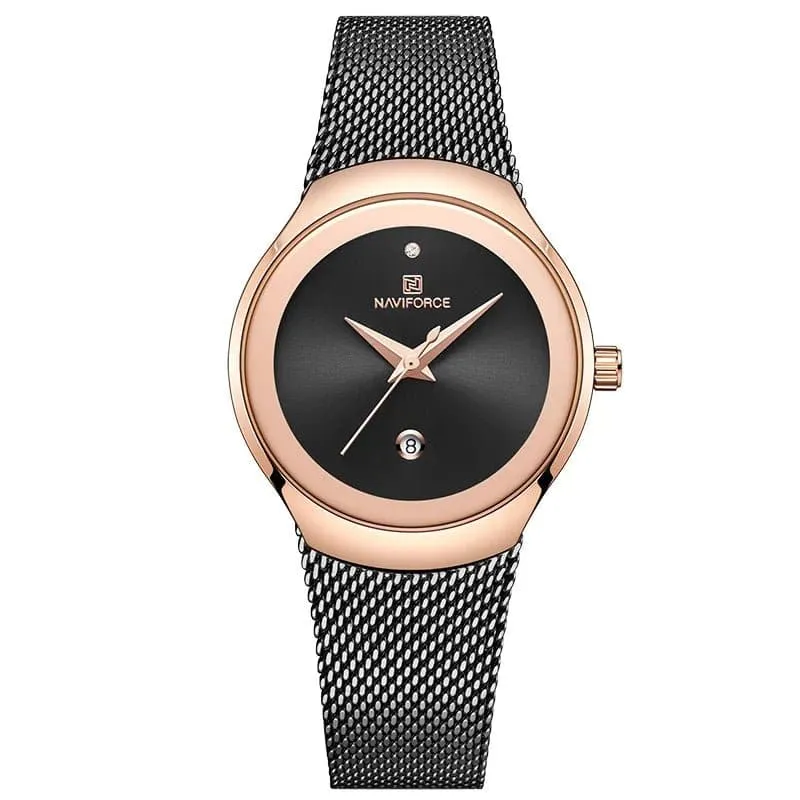 Women Simple Quartz Watch - NAVIFORCE, Water Resistant, Fashion & Casual