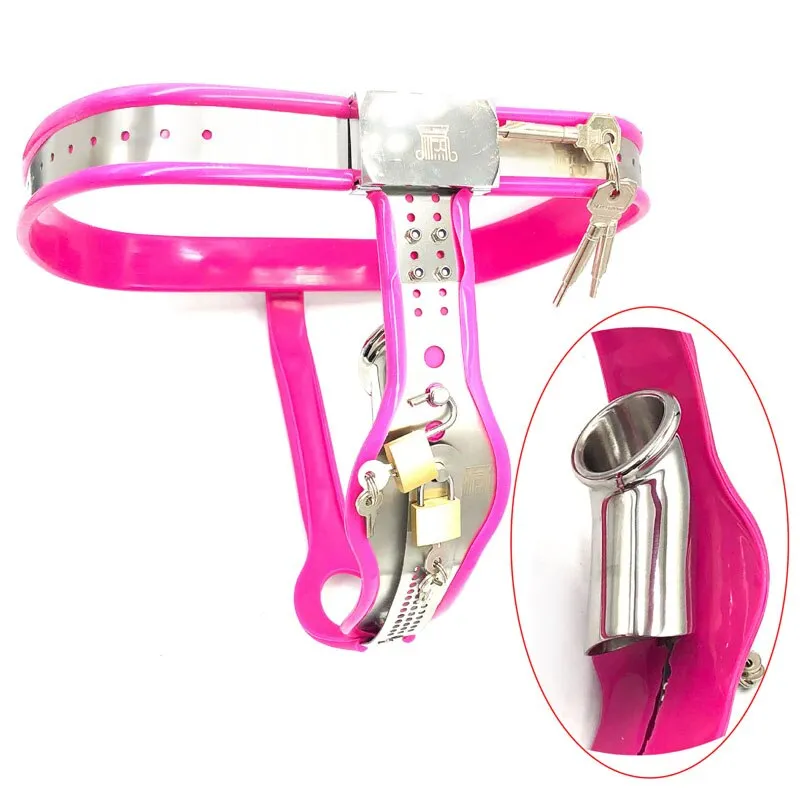 Women Unisex T Type Metal Chastity Belt