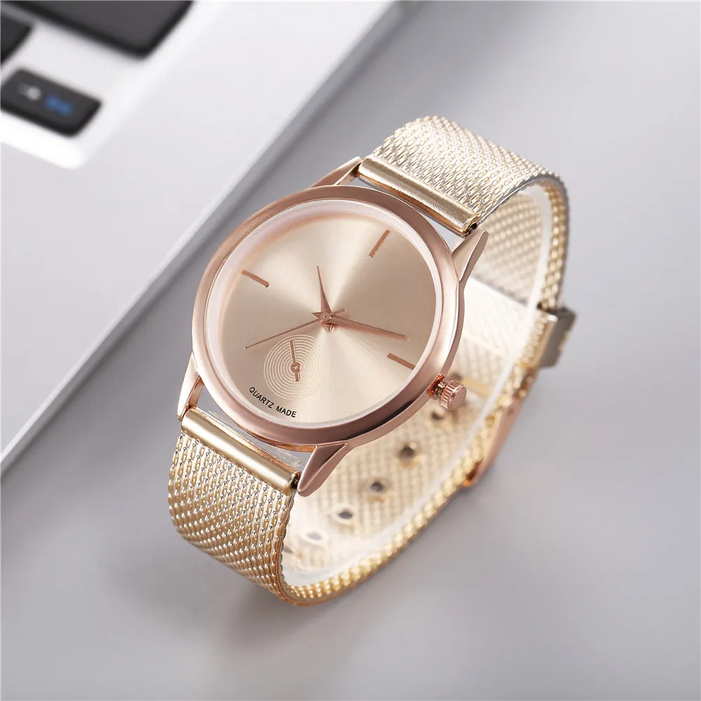 Women's Exquisite Creative Plastic Mesh Quartz Watch