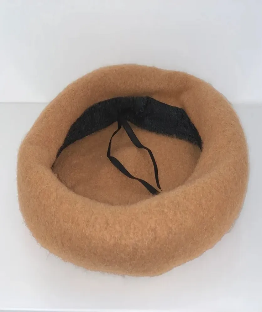 Wool Blend French Beret Hat for Men and Women Plain