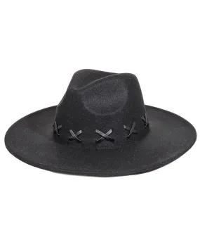 X Weave Pattern Fedora Fashion Hat